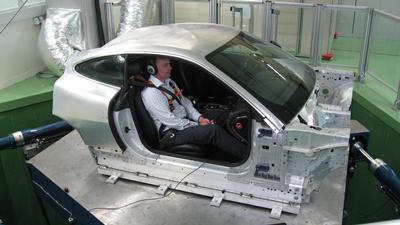 The multi-axis simulator in the Human Factors Research Unit, where the research will be conducted.